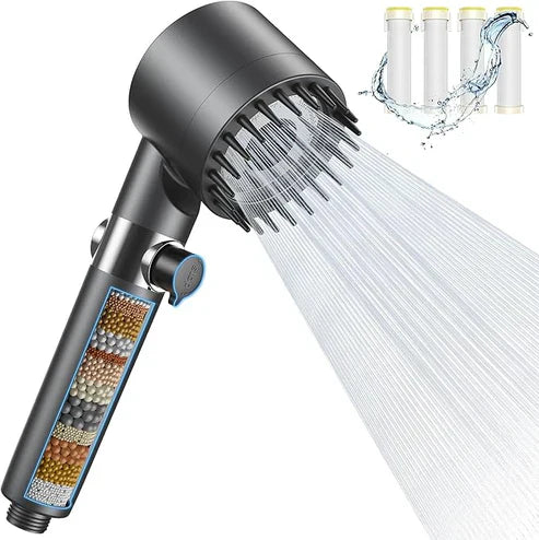[COMPRA 1 LLÉVATE 2] - PressMax® Adiós Agua Sucia y Baja Presión - Alcachofa con Triple Filtro Profesional