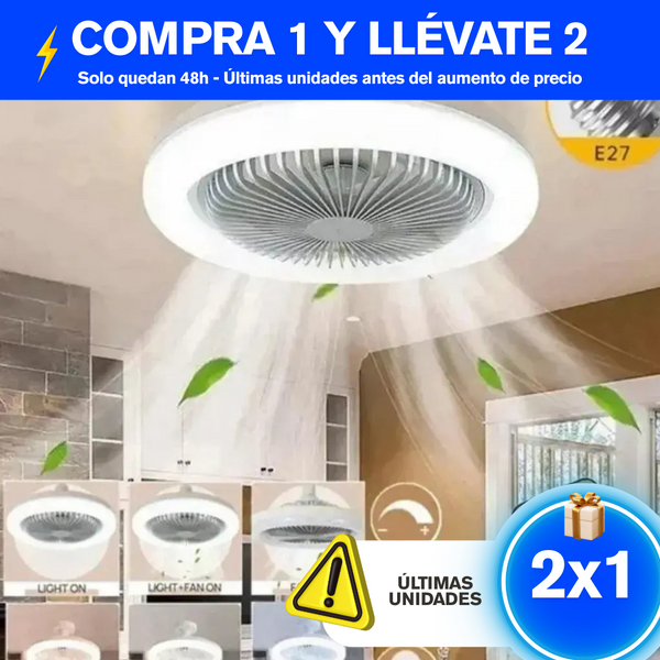 [COMPRA 1 LLÉVATE 2] DUOFLOW™ - Ventilación + Iluminación de LUJO en una sola solución